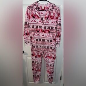 Pajama Onesie Size 14 Kids Girl winter Themed